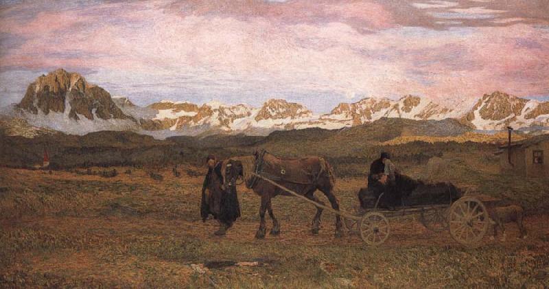 Giovanni Segantini Returning Home Sweden oil painting art